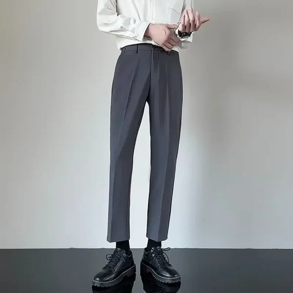 The Ultimate Guide to Men’s Slim-Fit Straight-Leg Suit Trousers: Style, Comfort, and Versatility